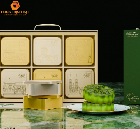 Hộp Cứng MOON CAKE -  Thiết Kế Tinh Tế Đậm Nét Hồn Việt