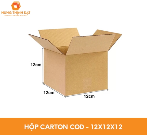 Thùng Hộp Carton Trơn Đóng Hàng - 12x12x12 cm