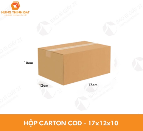 Thùng Hộp Carton Trơn Đóng Hàng - 17x12x10 cm