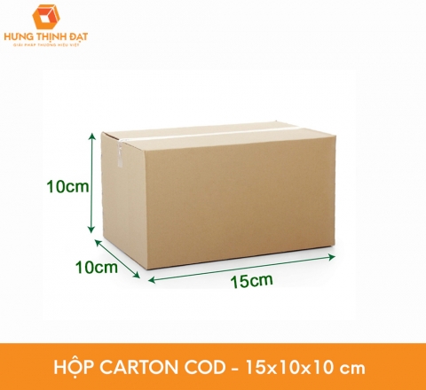 Thùng Hộp Carton Trơn Đóng Hàng - 15x10x10cm