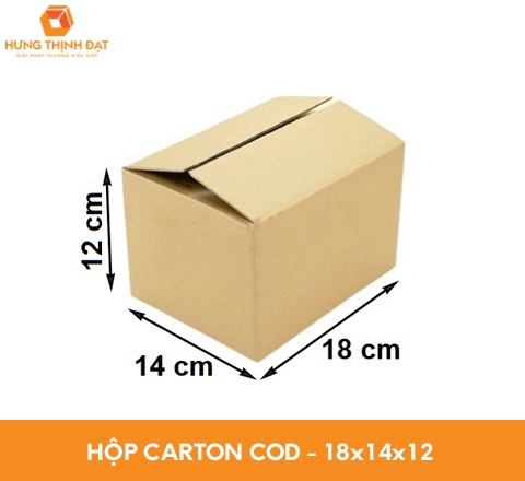 Thùng Hộp Carton Trơn Đóng Hàng - 18x14x12 cm
